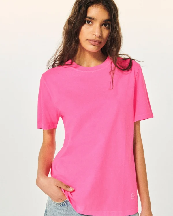T-shirt Col Rond Manches Courtes^FROM FUTURE Online