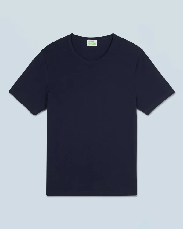 T-shirt Col Rond Manches Courtes^FROM FUTURE Fashion