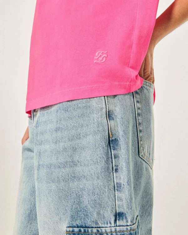T-shirt Col Rond Manches Courtes^FROM FUTURE Online