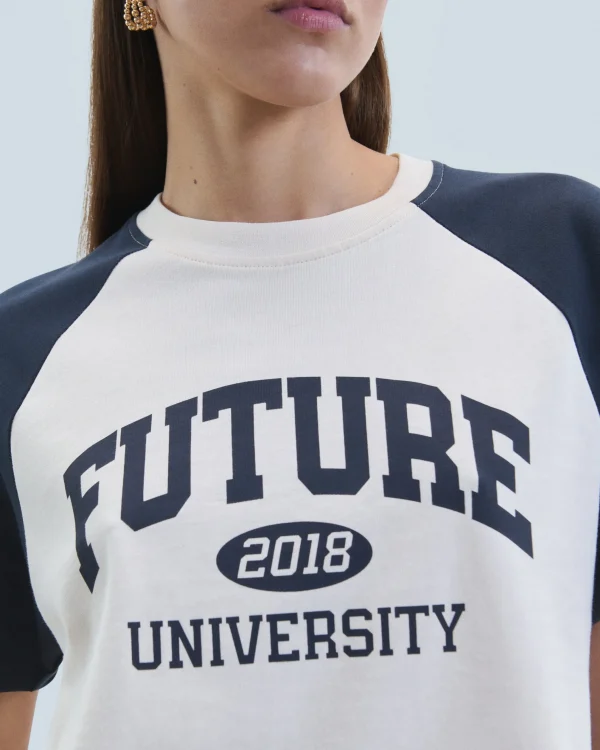 T-shirt Col Rond Manches Courtes Future^FROM FUTURE Hot