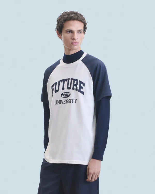T-shirt Col Rond Manches Courtes Future University^FROM FUTURE Outlet