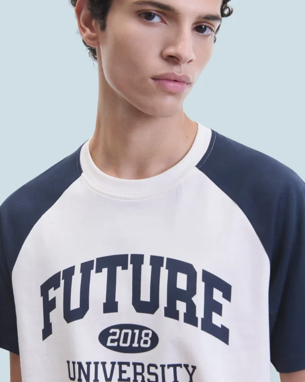T-shirt Col Rond Manches Courtes Future University^FROM FUTURE Outlet