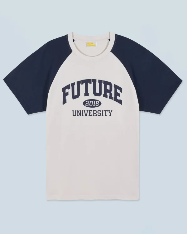 T-shirt Col Rond Manches Courtes Future University^FROM FUTURE Outlet