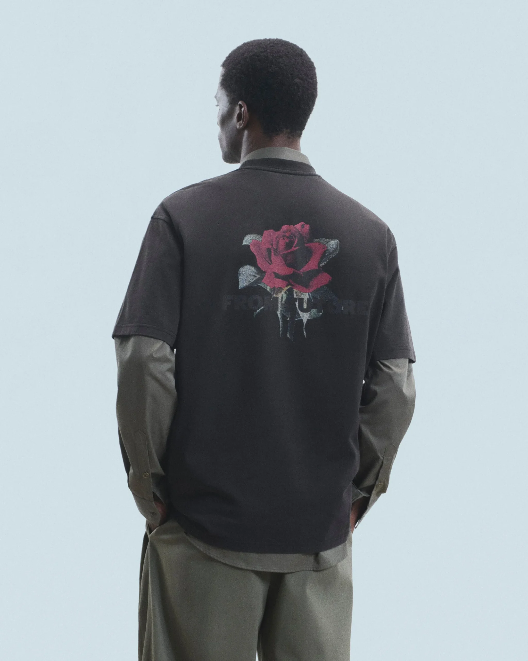tshirt_col_rond_manches_courtes_roses_3.webp T-shirt Col Rond Manches Courtes Roses^FROM FUTURE Clearance