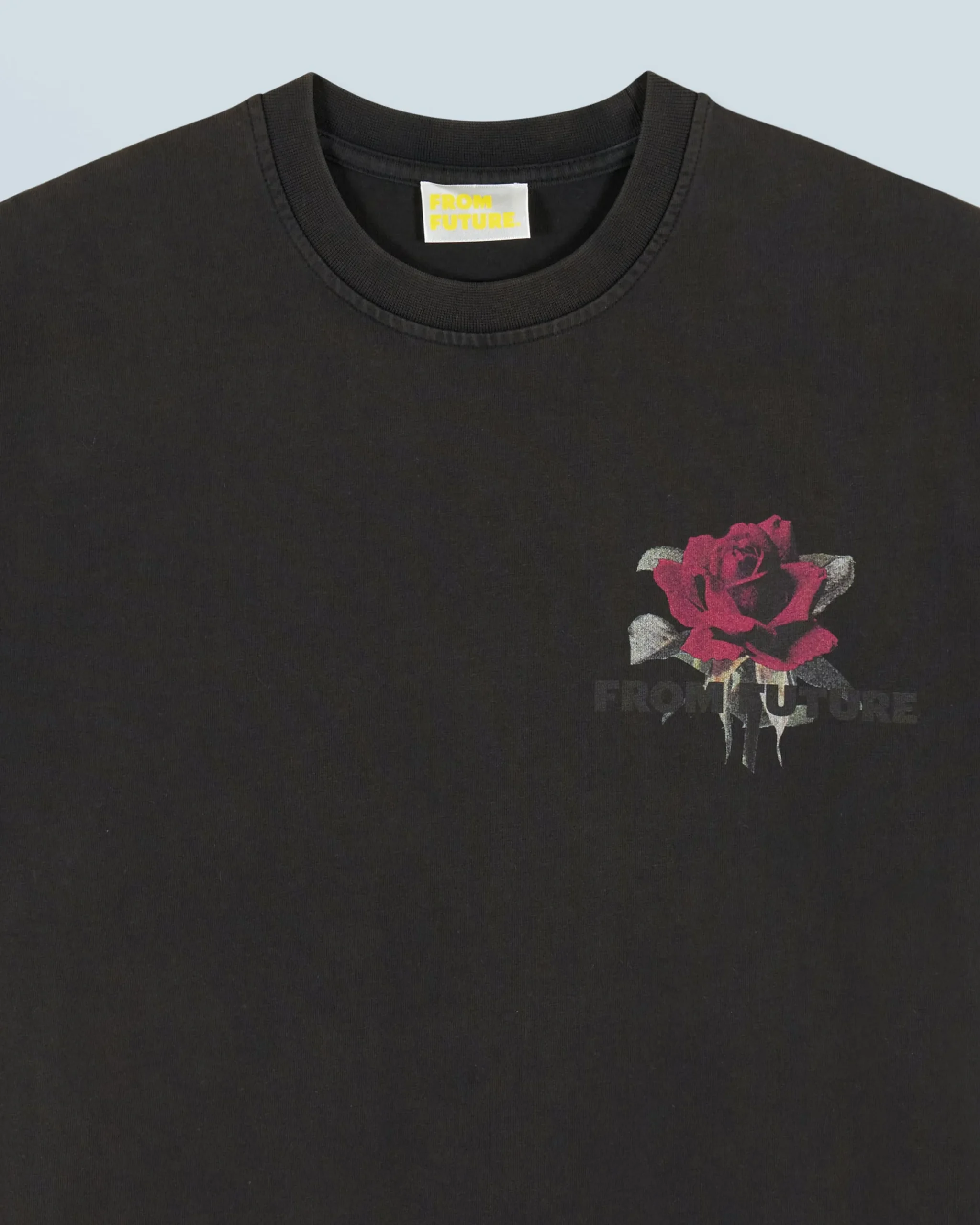 tshirt_col_rond_manches_courtes_roses_5.webp T-shirt Col Rond Manches Courtes Roses^FROM FUTURE Clearance