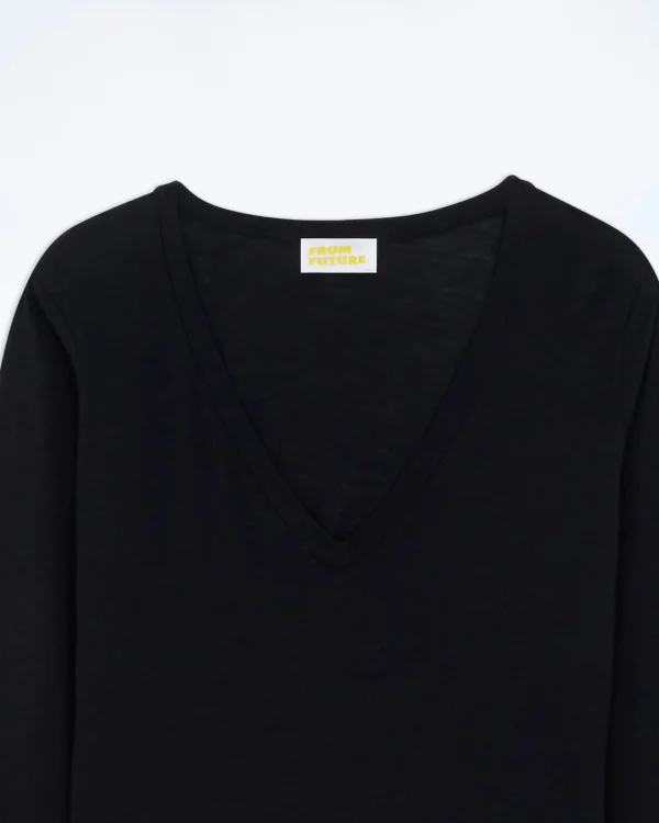 T-shirt Col V Manches Longues^FROM FUTURE Best